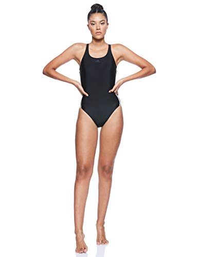 adidas FIT Suit 3S Traje de Baño, Mujer, Black/White, 32