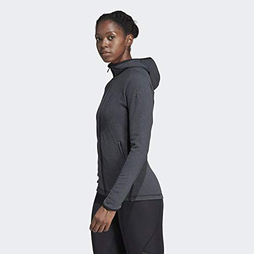 Adidas FL Prime Hoodie Sudadera, Mujer, Carbon/Black, S Adidas FL Prime Hoodie Sudadera, Mujer, Carbon/Black, S