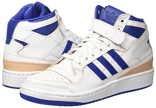 adidas Forum Mid (Wrap), Zapatillas de Deporte Hombre, (Ftwbla/Reauni/Ftwbla), 44 EU