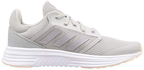 adidas Galaxy 5, Running Shoe Mujer, Grey/Glory Grey/Pink Tint, 38 2/3 EU