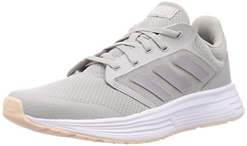 adidas Galaxy 5, Running Shoe Mujer, Grey/Glory Grey/Pink Tint, 38 2/3 EU