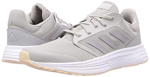 adidas Galaxy 5, Running Shoe Mujer, Grey/Glory Grey/Pink Tint, 39 1/3 EU