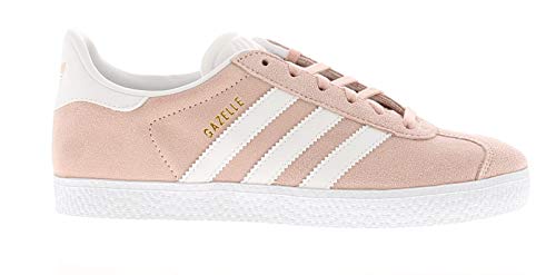 Adidas Gazelle J, Zapatillas de Gimnasia Unisex Adulto, Rosa (Icey Pink F17/Ftwr White/Gold Met. Icey Pink F17/Ftwr White/Gold Met.), 38 2/3 EU