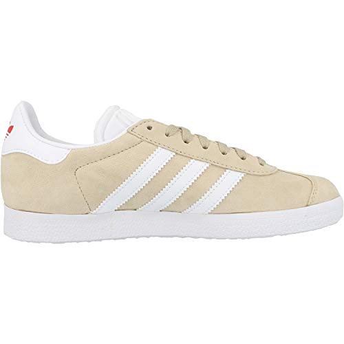 Adidas Gazelle W, Zapatillas de Deporte Mujer, Lino (Savannah/FTWR White/Glory Red), 39 1/3 EU Adidas Gazelle W, Zapatillas de Deporte Mujer, Lino (Savannah/FTWR White/Glory Red), 39 1/3 EU