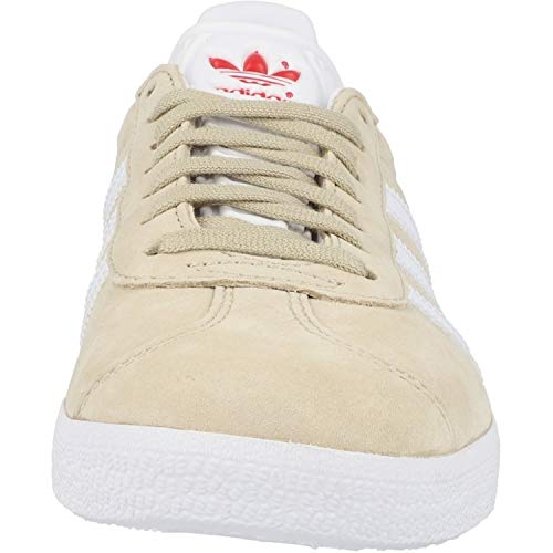 Adidas Gazelle W, Zapatillas de Deporte Mujer, Lino (Savannah/FTWR White/Glory Red), 39 1/3 EU