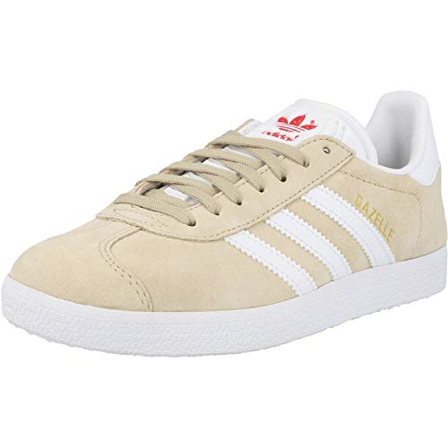 Adidas Gazelle W, Zapatillas de Deporte Mujer, Lino (Savannah/FTWR White/Glory Red), 39 1/3 EU