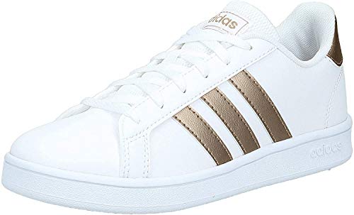 adidas Grand Court K, Zapatillas de Tenis, Multicolor Ftwwht Coppmt Glopnk 000, 39 1/3 EU