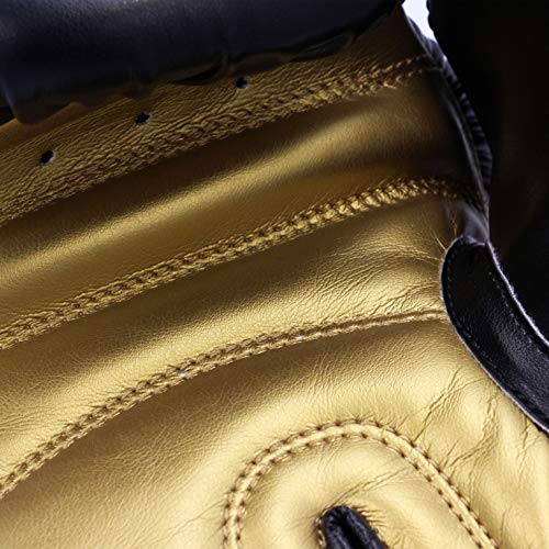 adidas Guantes de Boxeo Hybrid 50 para Hombre, Color Negro y Dorado adidas Guantes de Boxeo Hybrid 50 para Hombre, Color Negro y Dorado