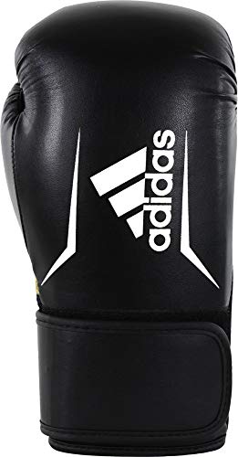 Adidas Guantes de Boxeo Unisex Speed 101, Color Negro/Blanco, 12 Adidas Guantes de Boxeo Unisex Speed 101, Color Negro/Blanco, 12