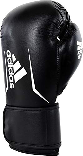Adidas Guantes de Boxeo Unisex Speed 101, Color Negro/Blanco, 12 Adidas Guantes de Boxeo Unisex Speed 101, Color Negro/Blanco, 12