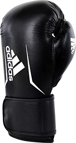 Adidas Guantes de Boxeo Unisex Speed 101, Color Negro/Blanco, 12