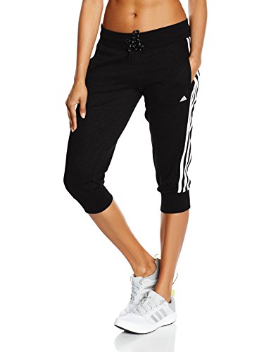adidas Hose ESS 3S 3/4 Pants Pantalón, Mujer, Multicolor (Black/White), L adidas Hose ESS 3S 3/4 Pants Pantalón, Mujer, Multicolor (Black/White), L