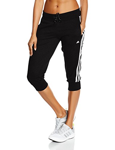 adidas Hose ESS 3S 3/4 Pants Pantalón, Mujer, Multicolor (Black/White), L