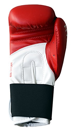 adidas Hybrid 100 Guantes de Boxeo, Unisex Adulto, Rojo, 12 onzas