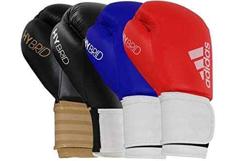 adidas Hybrid 100 Guantes de Boxeo, Unisex Adulto, Rojo, 12 onzas