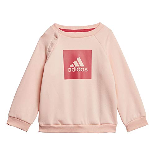 adidas I 3SLOGO Jog FL Chándal, Unisex bebé, corneb/Rosint, 80 (9/12 Meses)