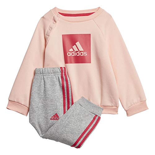 adidas I 3SLOGO Jog FL Chándal, Unisex bebé, corneb/Rosint, 80 (9/12 Meses)