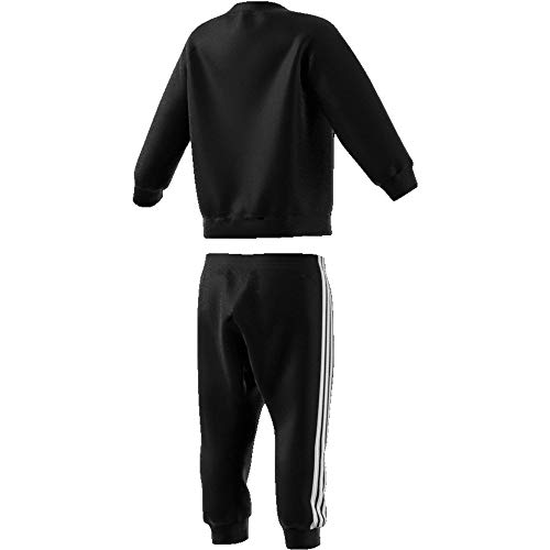 adidas I 3slogo Jog Ft Conjunto Deportivo, Bebé-Niños, Negro/Blanco, 80