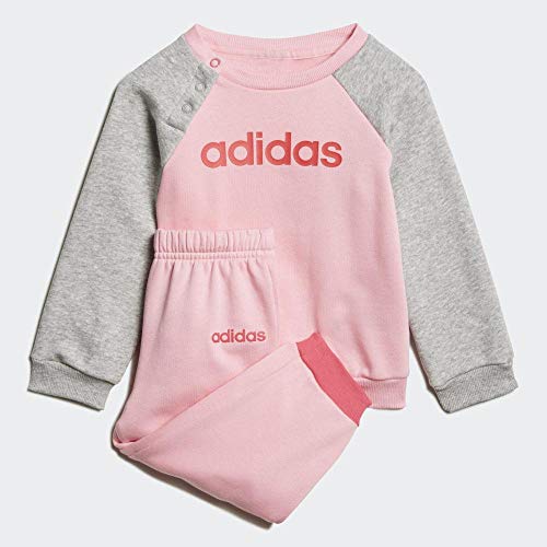 adidas I Lin Jogg FL Unisex Bebé, Rossua/Blanco, 62