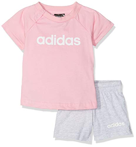 adidas I Lin Sum Set Chándal, Unisex bebé, Rosa (rossua/Blanco), 86