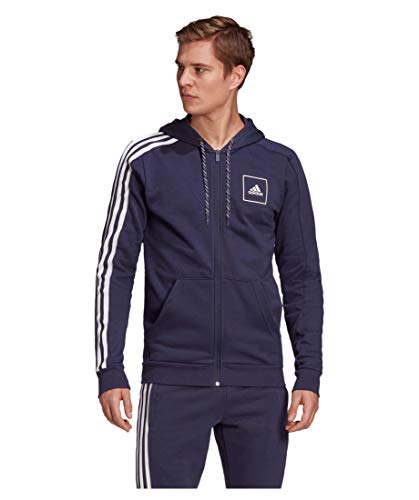 adidas M 3S Tape FZ Sweatshirt, Hombre, Legend Ink, 2XL adidas M 3S Tape FZ Sweatshirt, Hombre, Legend Ink, 2XL