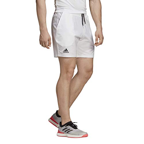 adidas Men's Club - Pantalón Corto de Tenis de 7 Pulgadas, Hombre, Pantalones Cortos, S1907M507V, Blanco, M