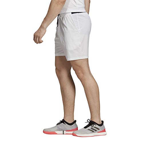 adidas Men's Club - Pantalón Corto de Tenis de 7 Pulgadas, Hombre, Pantalones Cortos, S1907M507V, Blanco, M