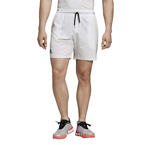 adidas Men's Club - Pantalón Corto de Tenis de 7 Pulgadas, Hombre, Pantalones Cortos, S1907M507V, Blanco, M