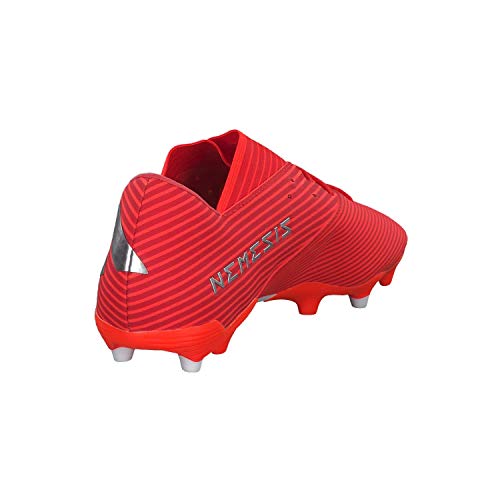 adidas Nemeziz 19.2 FG, Bota de fútbol, Active Red-Silver Metallic-Solar Red, Talla 7,5 UK (41 1/3 EUR)