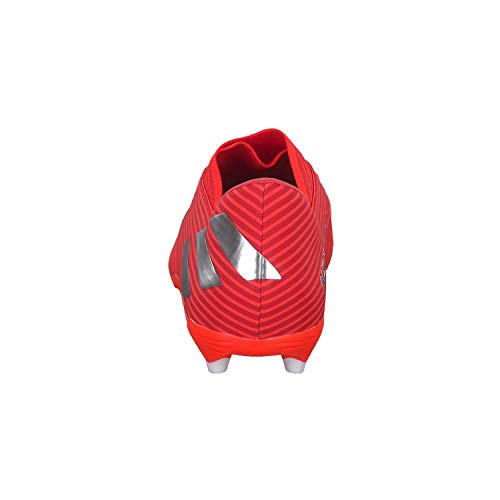 adidas Nemeziz 19.2 FG, Bota de fútbol, Active Red-Silver Metallic-Solar Red, Talla 7,5 UK (41 1/3 EUR)