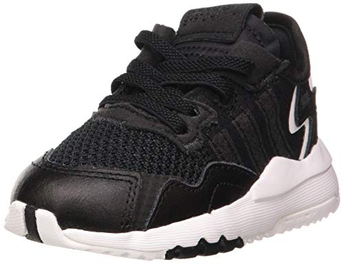 Adidas Nite Jogger El I, Zapatillas de Gimnasio, núcleo Negro/núcleo Negro/Carbono, 25 EU