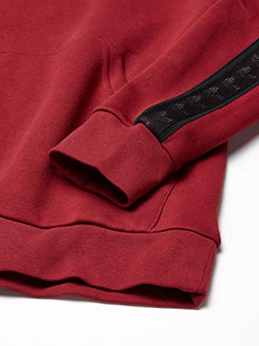 adidas Originals Little Kids Tape Hooded Sweatshirt, collegiate Burgundy, Medium