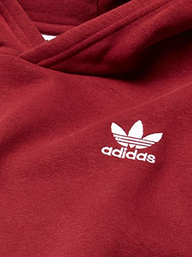 adidas Originals Little Kids Tape Hooded Sweatshirt, collegiate Burgundy, Medium