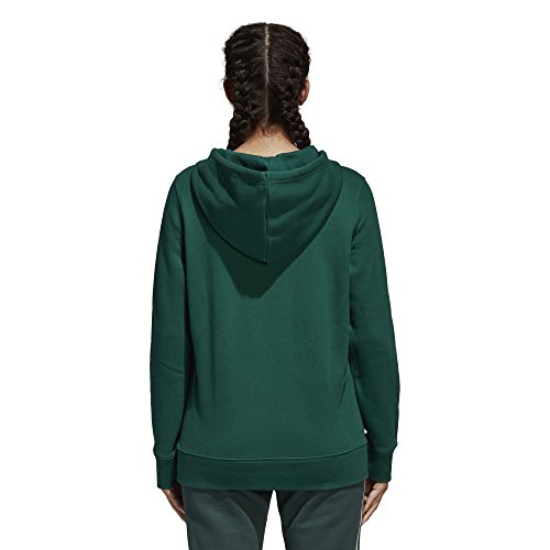 adidas Originals Trefoil Hoodie Sudadera con Capucha, Verde Universitario, XS para Mujer