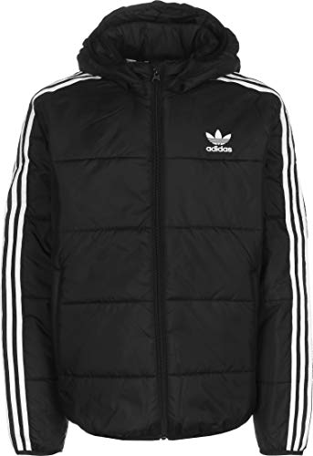 adidas Padded Jacket Sport, Unisex niños, Black/White, 6-7Y