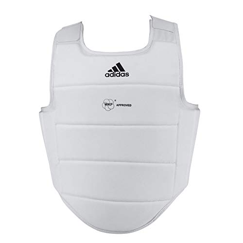 Adidas, Peto para Kárate, homologado WKF, bianco, Large