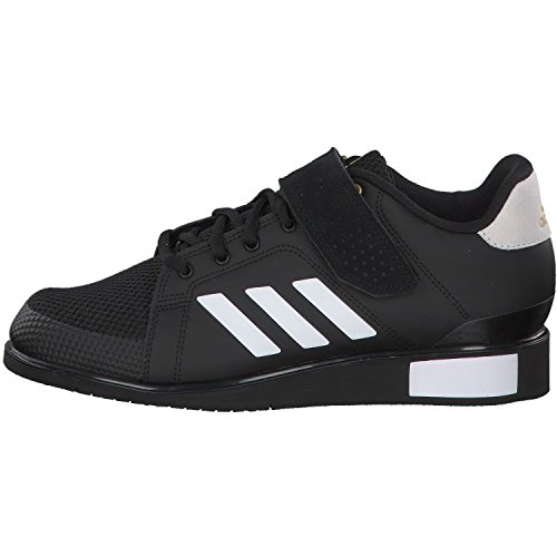 Adidas Power III, Zapatillas de Deporte Hombre, Negro (Core Black/Footwear White/Matte Gold 0), 36 EU