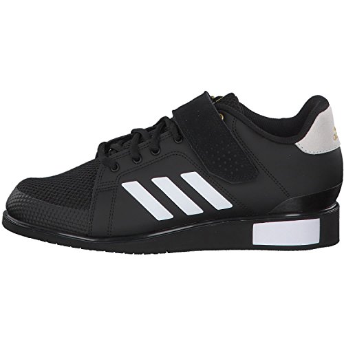 Adidas Power III, Zapatillas de Deporte Hombre, Negro (Core Black/Footwear White/Matte Gold 0), 36 EU Adidas Power III, Zapatillas de Deporte Hombre, Negro (Core Black/Footwear White/Matte Gold 0), 36 EU