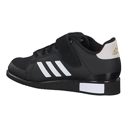 Adidas Power III, Zapatillas de Deporte Hombre, Negro (Core Black/Footwear White/Matte Gold 0), 36 EU