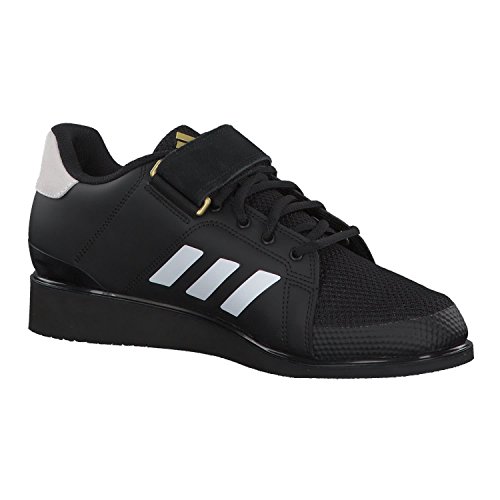 Adidas Power III, Zapatillas de Deporte Hombre, Negro (Core Black/Footwear White/Matte Gold 0), 36 EU Adidas Power III, Zapatillas de Deporte Hombre, Negro (Core Black/Footwear White/Matte Gold 0), 36 EU
