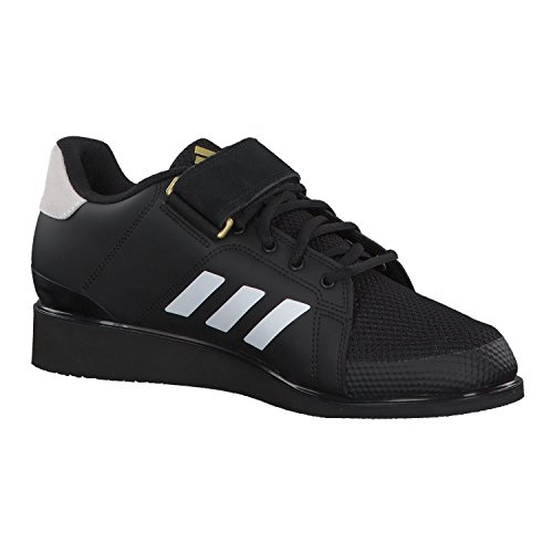 Adidas Power III, Zapatillas de Deporte Hombre, Negro (Core Black/Footwear White/Matte Gold 0), 36 EU