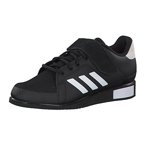 Adidas Power III, Zapatillas de Deporte Hombre, Negro (Core Black/Footwear White/Matte Gold 0), 36 EU Adidas Power III, Zapatillas de Deporte Hombre, Negro (Core Black/Footwear White/Matte Gold 0), 36 EU