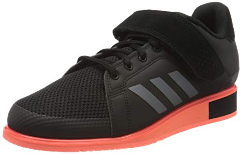 adidas Power III, Zapatillas de Gimnasio Hombre, Core Black/Night Met./Signal Coral, 42 EU