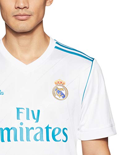 adidas Real Madrid Home Shirt Camiseta, Hombre, Blanco (White/Blue), XL