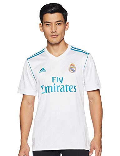 adidas Real Madrid Home Shirt Camiseta, Hombre, Blanco (White/Blue), XL