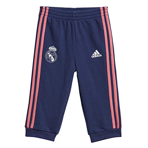 Adidas Real Madrid Temporada 2020/21 Chándal Completo, Blanco/Navy, 74