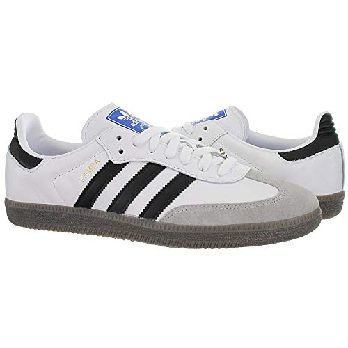 Adidas Samba OG, Zapatillas de Gimnasia para Hombre, Blanco (Footwear White/Core Black/Clear Granite 0), 42 2/3 EU Adidas Samba OG, Zapatillas de Gimnasia para Hombre, Blanco (Footwear White/Core Black/Clear Granite 0), 42 2/3 EU