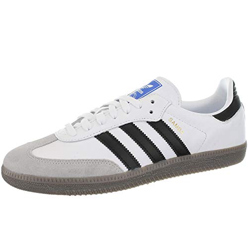 Adidas Samba OG, Zapatillas de Gimnasia para Hombre, Blanco (Footwear White/Core Black/Clear Granite 0), 42 2/3 EU Adidas Samba OG, Zapatillas de Gimnasia para Hombre, Blanco (Footwear White/Core Black/Clear Granite 0), 42 2/3 EU
