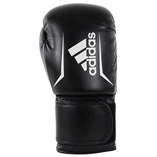 adidas Speed 50 - Guantes de Boxeo para Adulto, Color Blanco y Negro