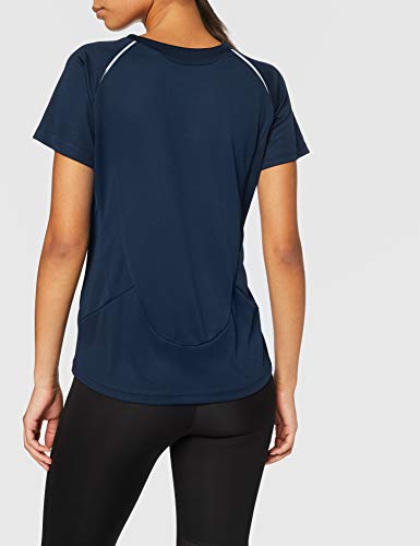 adidas Spiro Trainings-Shirt Camiseta, Azul (Navy/White 252), M para Mujer adidas Spiro Trainings-Shirt Camiseta, Azul (Navy/White 252), M para Mujer